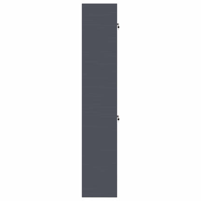 Storage Cabinet 2 pcs Anthracite 60 x 40 x 220 cm Steel