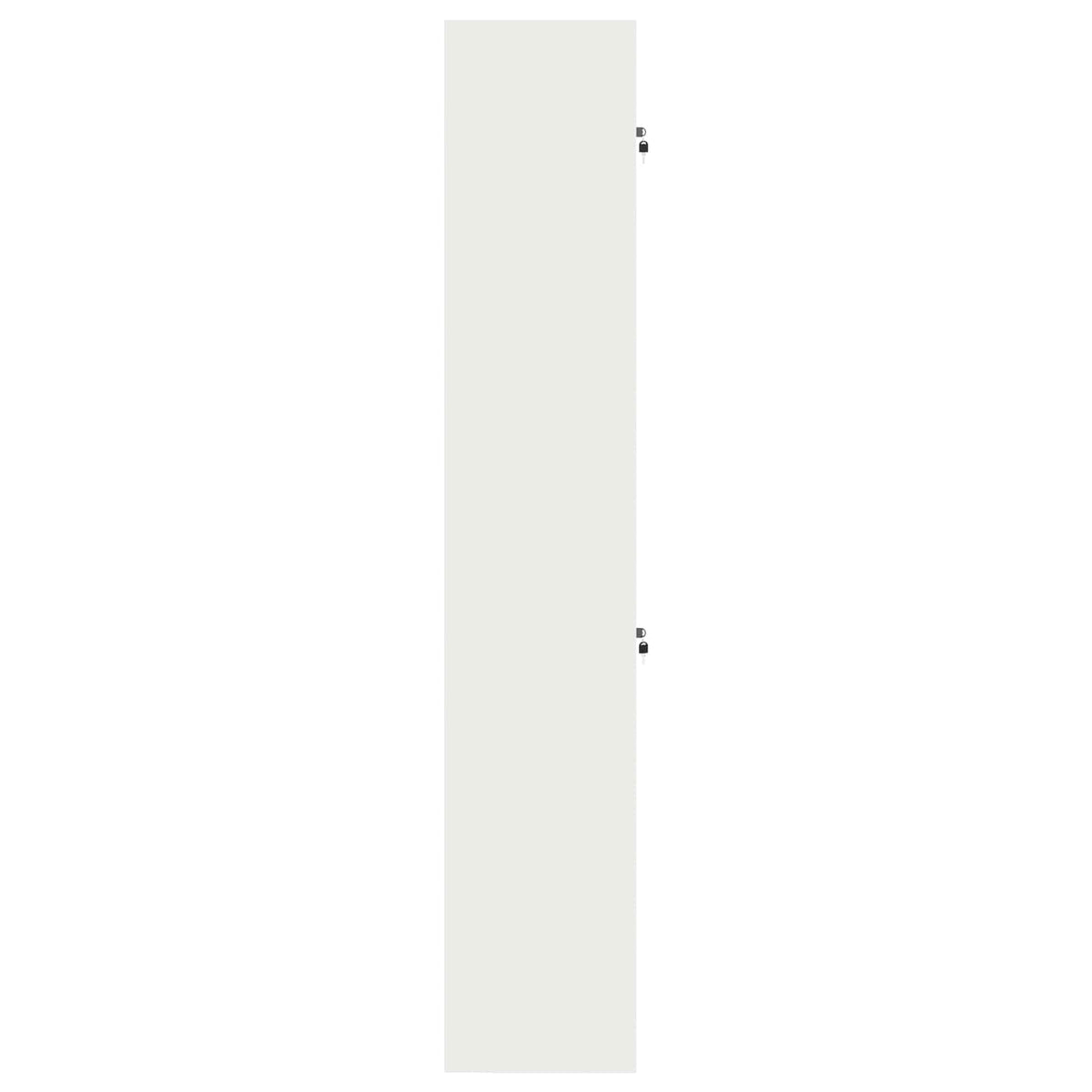 Storage Cabinet 2 pcs White 60 x 40 x 220 cm Steel Lockable