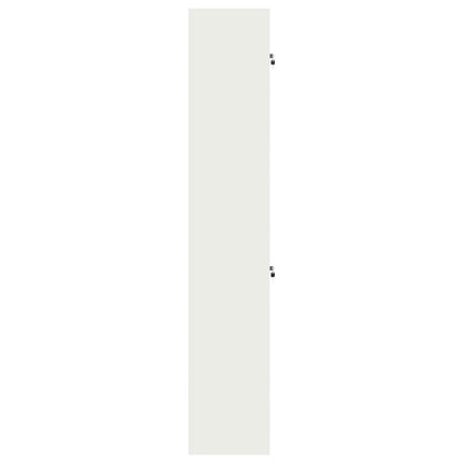 Storage Cabinet 2 pcs White 60 x 40 x 220 cm Steel Lockable