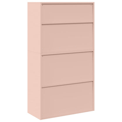 Storage Cabinet 2 pcs Pink 90 x 40 x 160 cm Steel Lockable