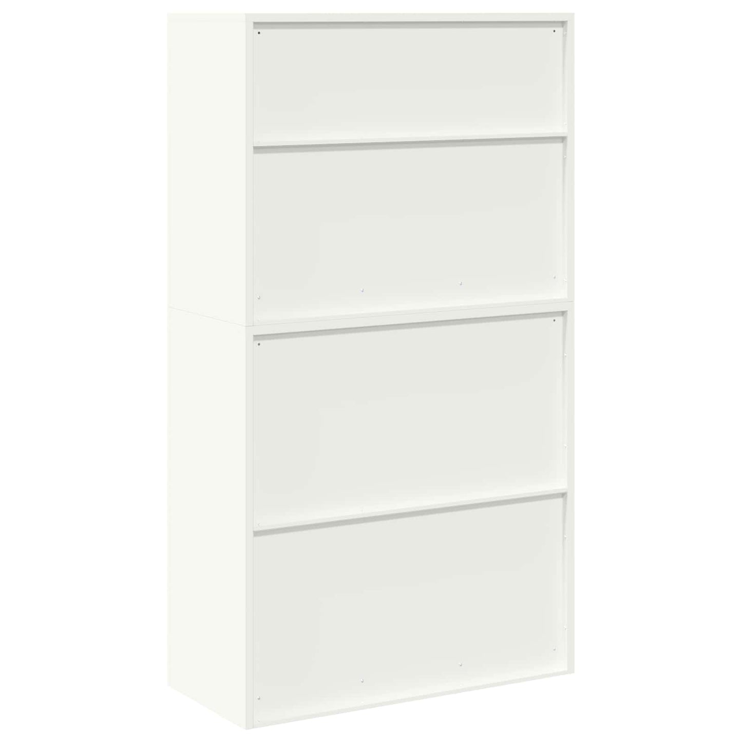 Storage Cabinet 2 pcs White 90 x 40 x 160 cm Steel Lockable