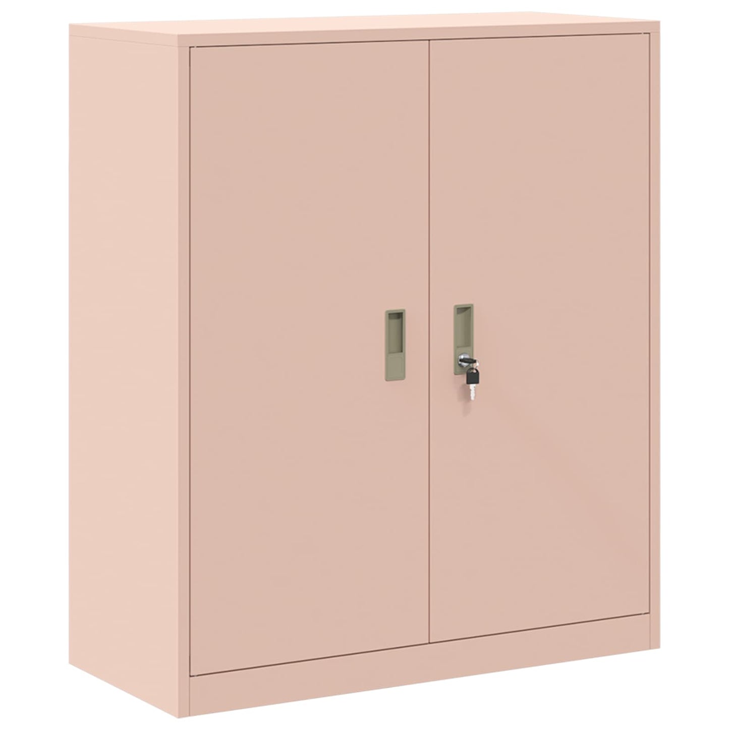 Storage Cabinet 2 pcs Pink 90 x 40 x 175 cm Steel Lockable