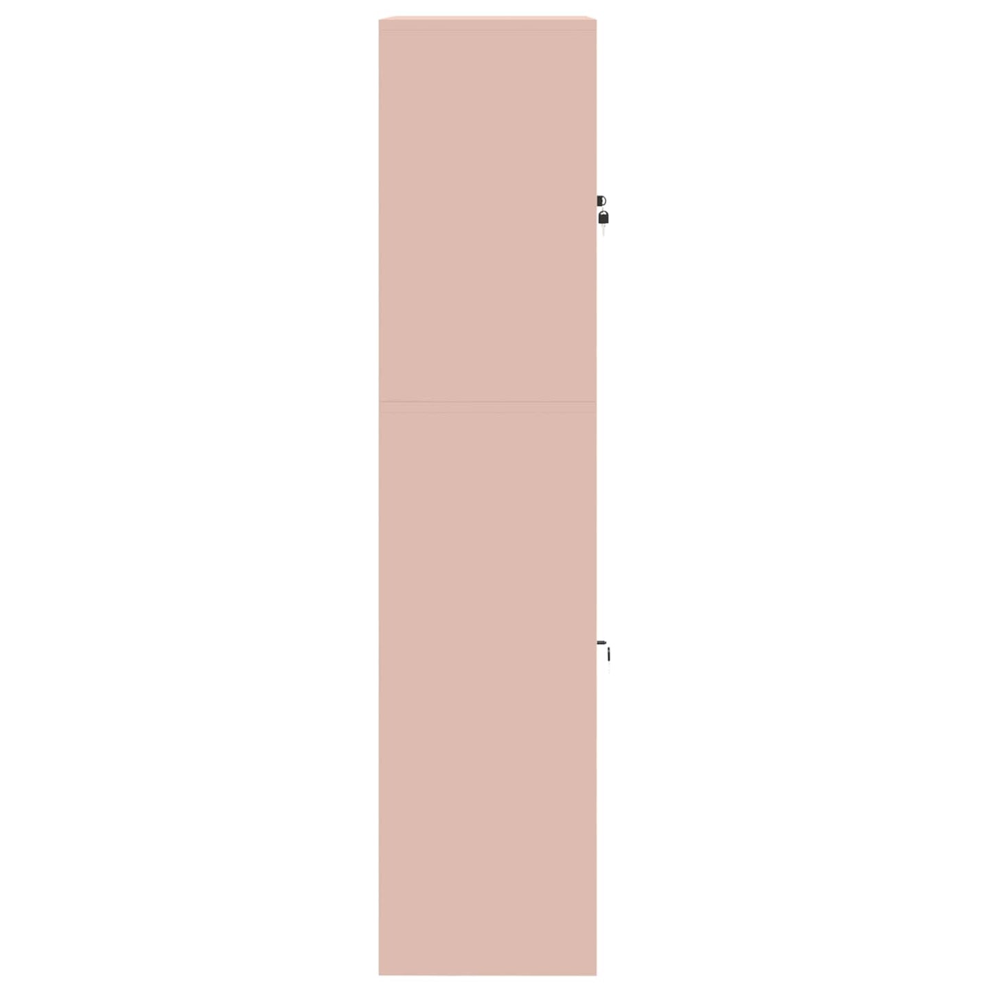 Storage Cabinet 2 pcs Pink 90 x 40 x 175 cm Steel Lockable