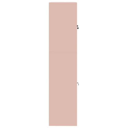 Storage Cabinet 2 pcs Pink 90 x 40 x 175 cm Steel Lockable