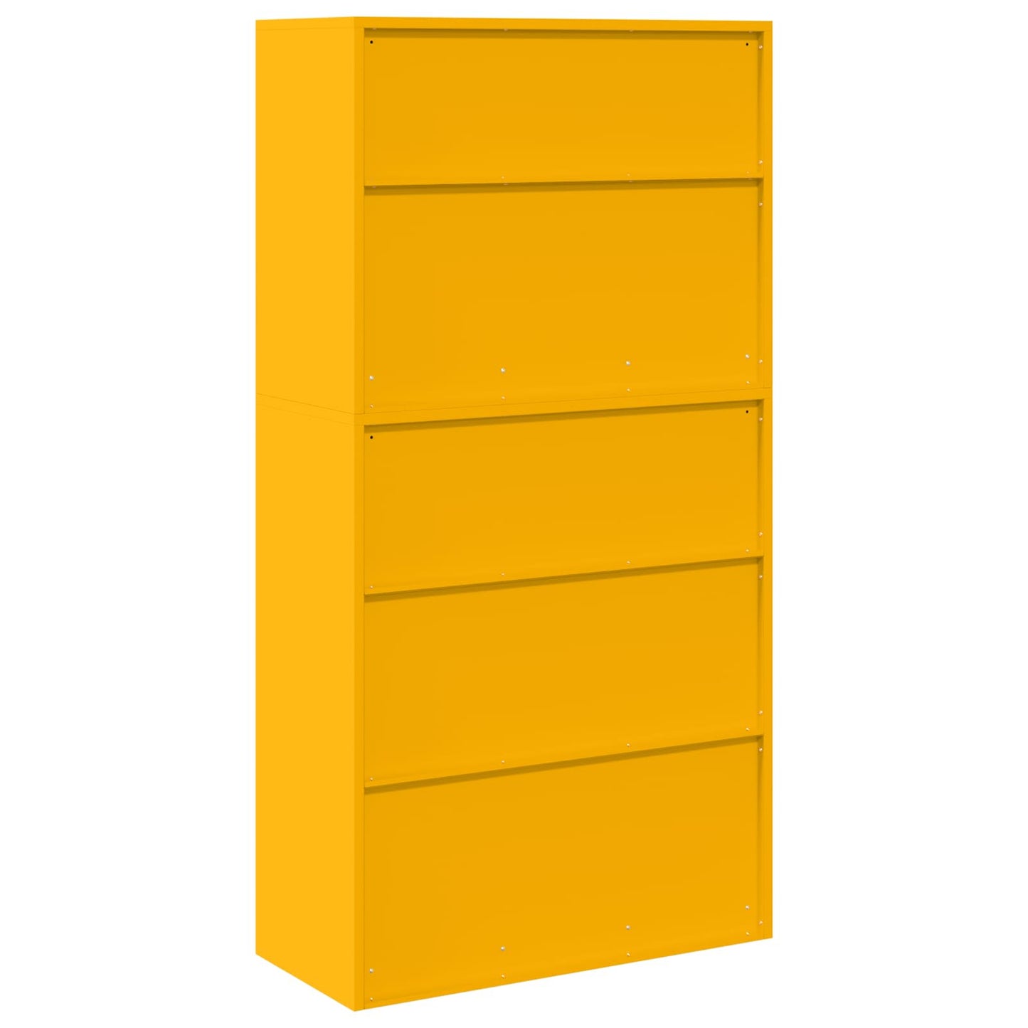 Storage Cabinet 2 pcs Mustard Yellow 90 x 40 x 175 cm Steel
