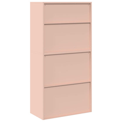 Storage Cabinet 2 pcs Pink 80 x 40 x 160 cm Steel Lockable
