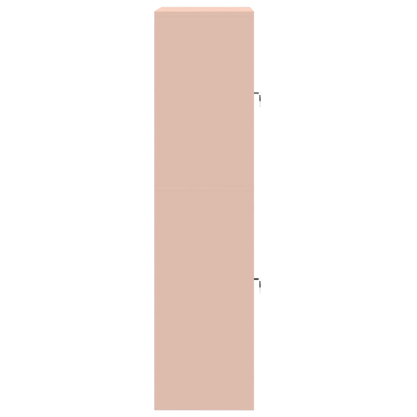 Storage Cabinet 2 pcs Pink 80 x 40 x 160 cm Steel Lockable