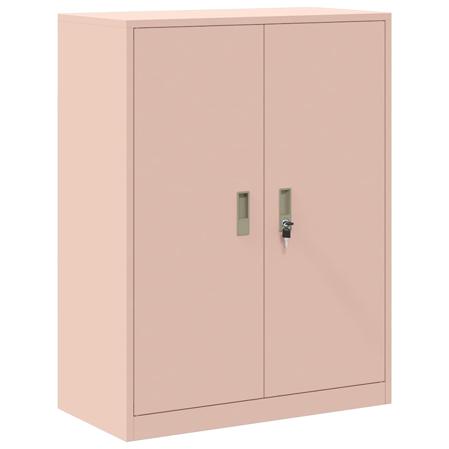 Storage Cabinet 2 pcs Pink 80 x 40 x 175 cm Steel Lockable