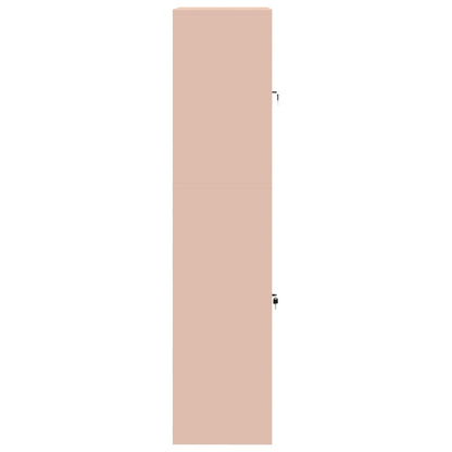 Storage Cabinet 2 pcs Pink 80 x 40 x 175 cm Steel Lockable