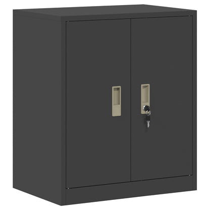 Storage Cabinet 2 pcs Black 60 x 40 x 160 cm Steel Lockable