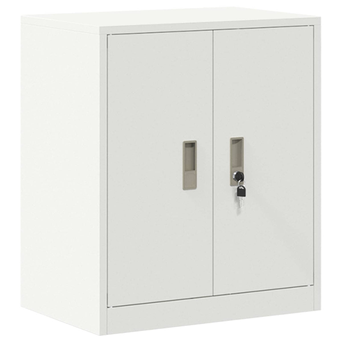 Storage Cabinet 2 pcs White 60 x 40 x 160 cm Steel Lockable