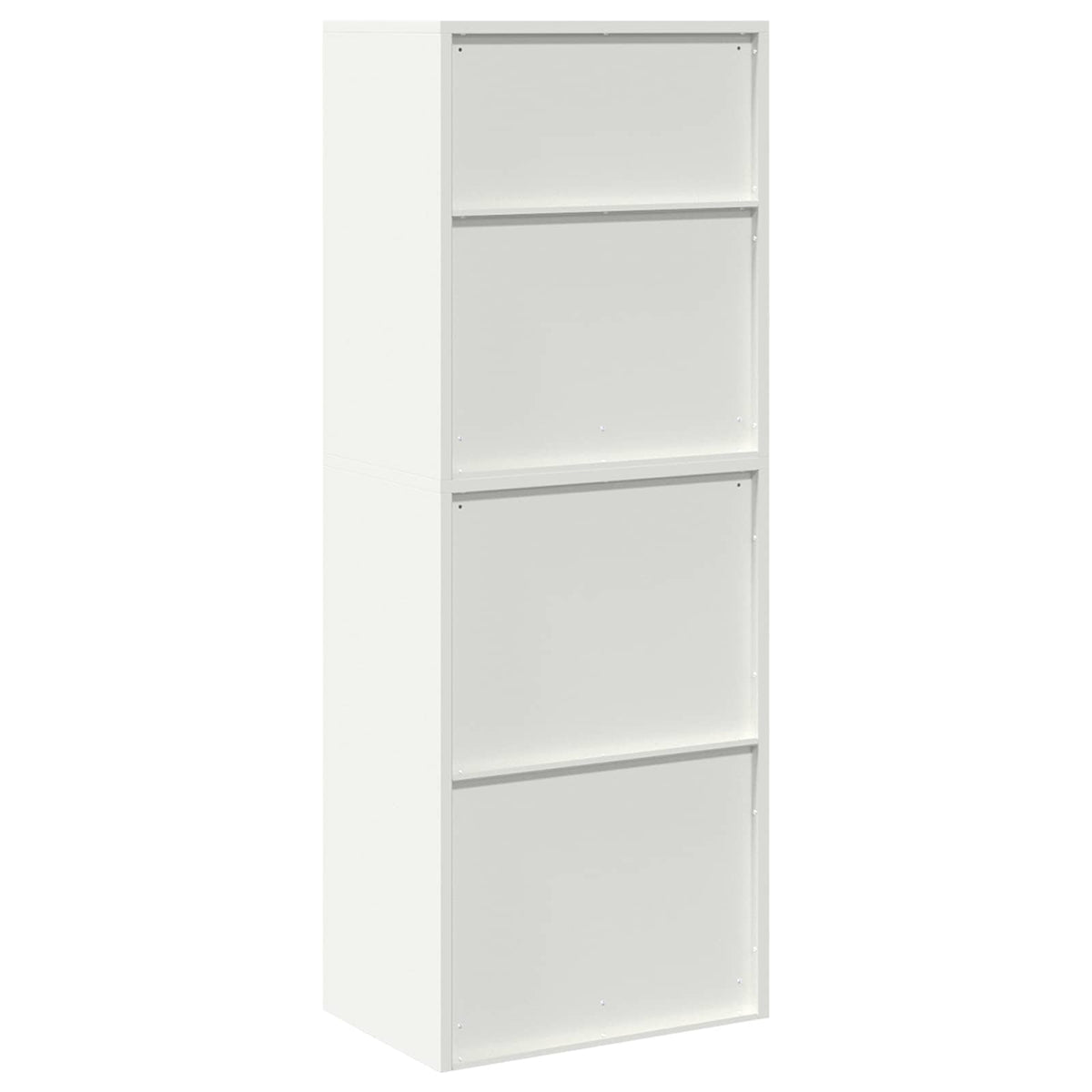 Storage Cabinet 2 pcs White 60 x 40 x 160 cm Steel Lockable