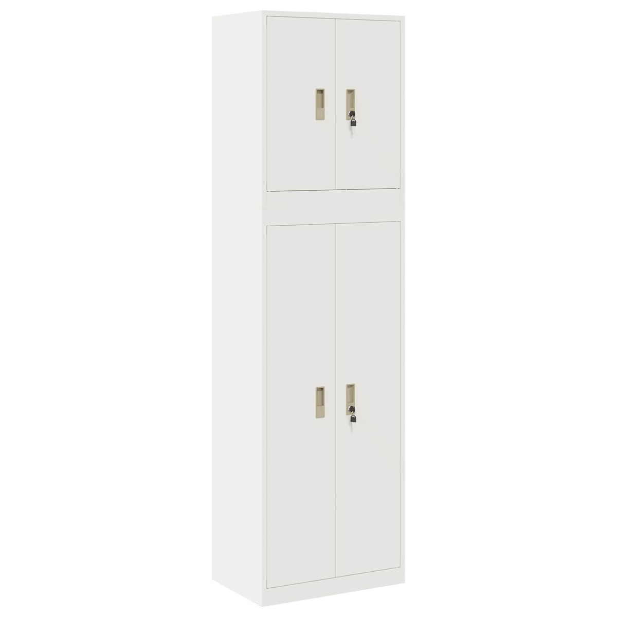 Storage Cabinet 2 pcs 60 x 40 x 210 cm Steel Lockable