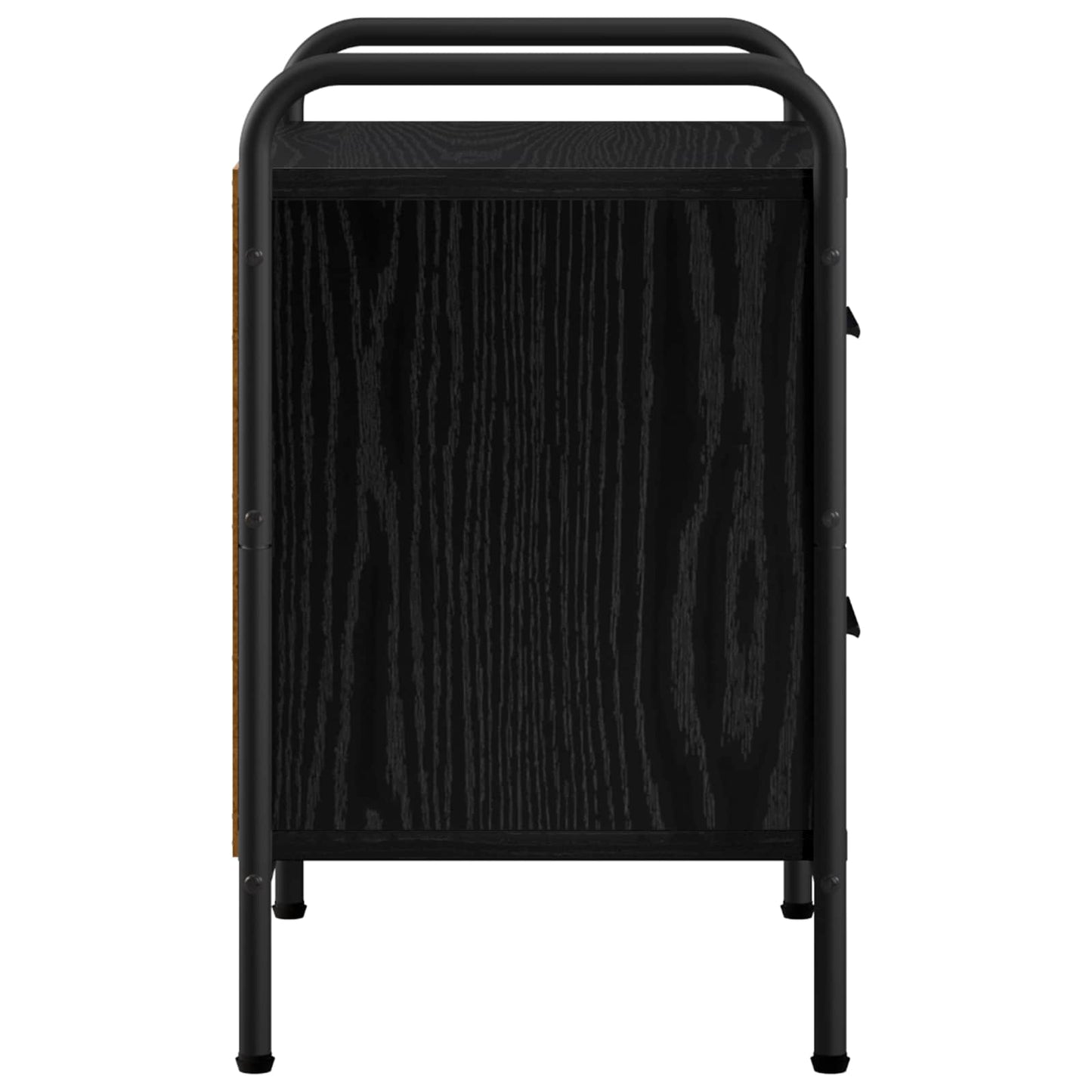 Bedside Cabinet 2 pcs Black Oak 40 x 30 x 50 cm Engineered Wood