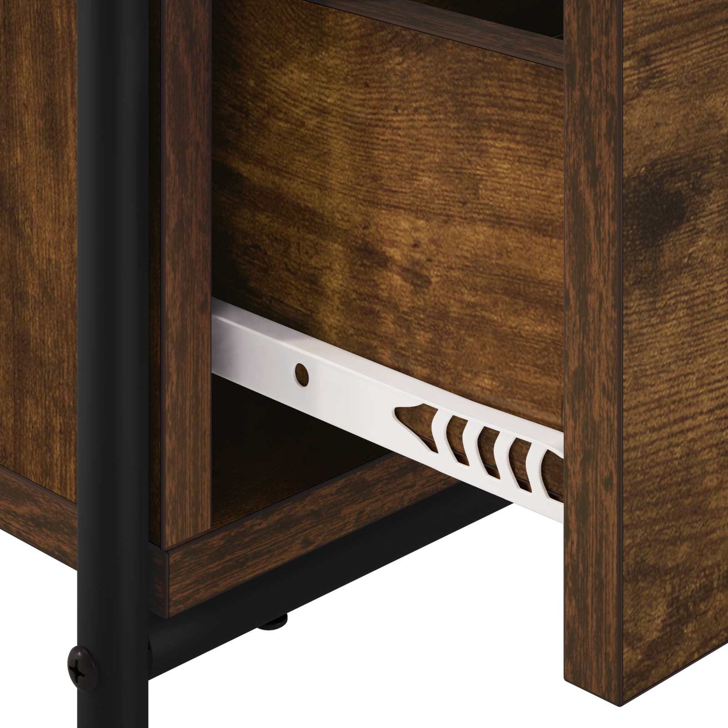 Bedside Cabinet Smoked Oak 40 x 30 x 50 cm Engineered Wood