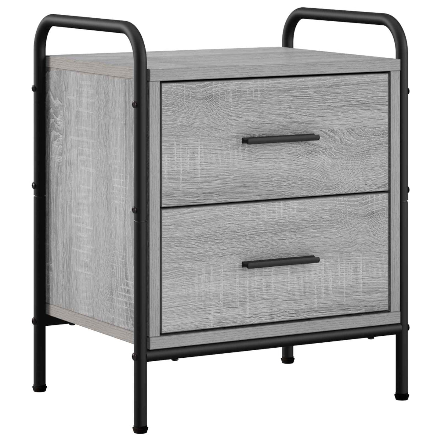 Bedside Cabinet Grey Sonoma 40 x 30 x 50 cm Engineered Wood
