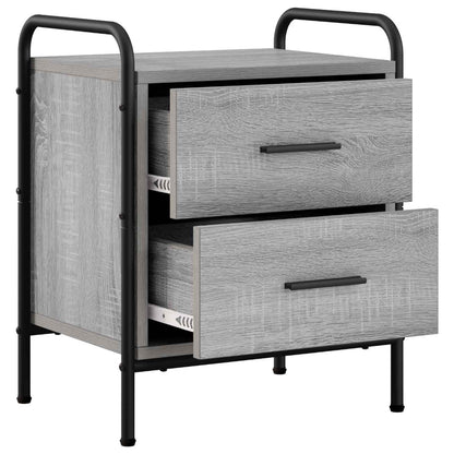 Bedside Cabinet Grey Sonoma 40 x 30 x 50 cm Engineered Wood