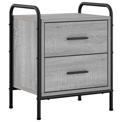 Bedside Cabinet 2 pcs Grey Sonoma 40 x 30 x 50 cm