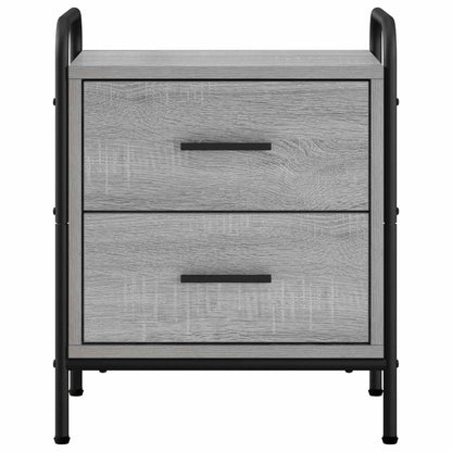 Bedside Cabinet 2 pcs Grey Sonoma 40 x 30 x 50 cm