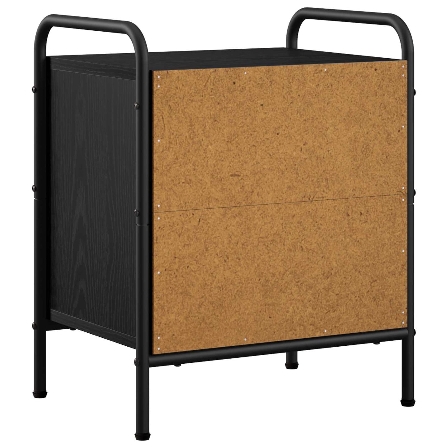 Bedside Cabinet Black Oak 40 x 30 x 50 cm Engineered Wood
