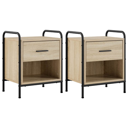 Bedside Cabinet 2 pcs Sonoma Oak 40 x 30 x 50 cm
