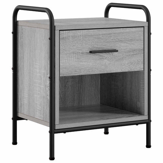 Bedside Cabinet Grey Sonoma 40 x 30 x 50 cm Engineered Wood