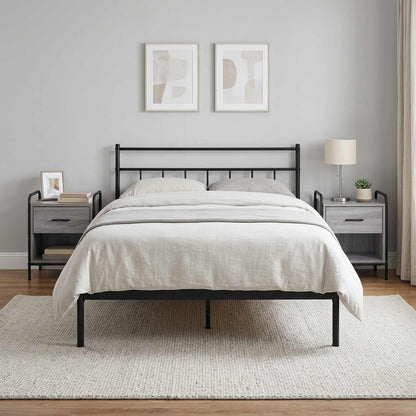 Bedside Cabinet 2 pcs Grey Sonoma 40 x 30 x 50 cm
