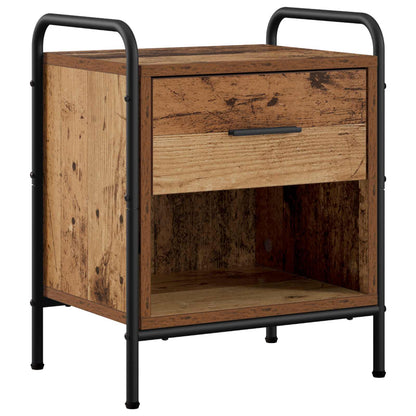 Bedside Cabinet Old Wood 40 x 30 x 50 cm Engineered Wood