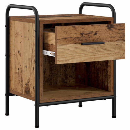 Bedside Cabinet Old Wood 40 x 30 x 50 cm Engineered Wood