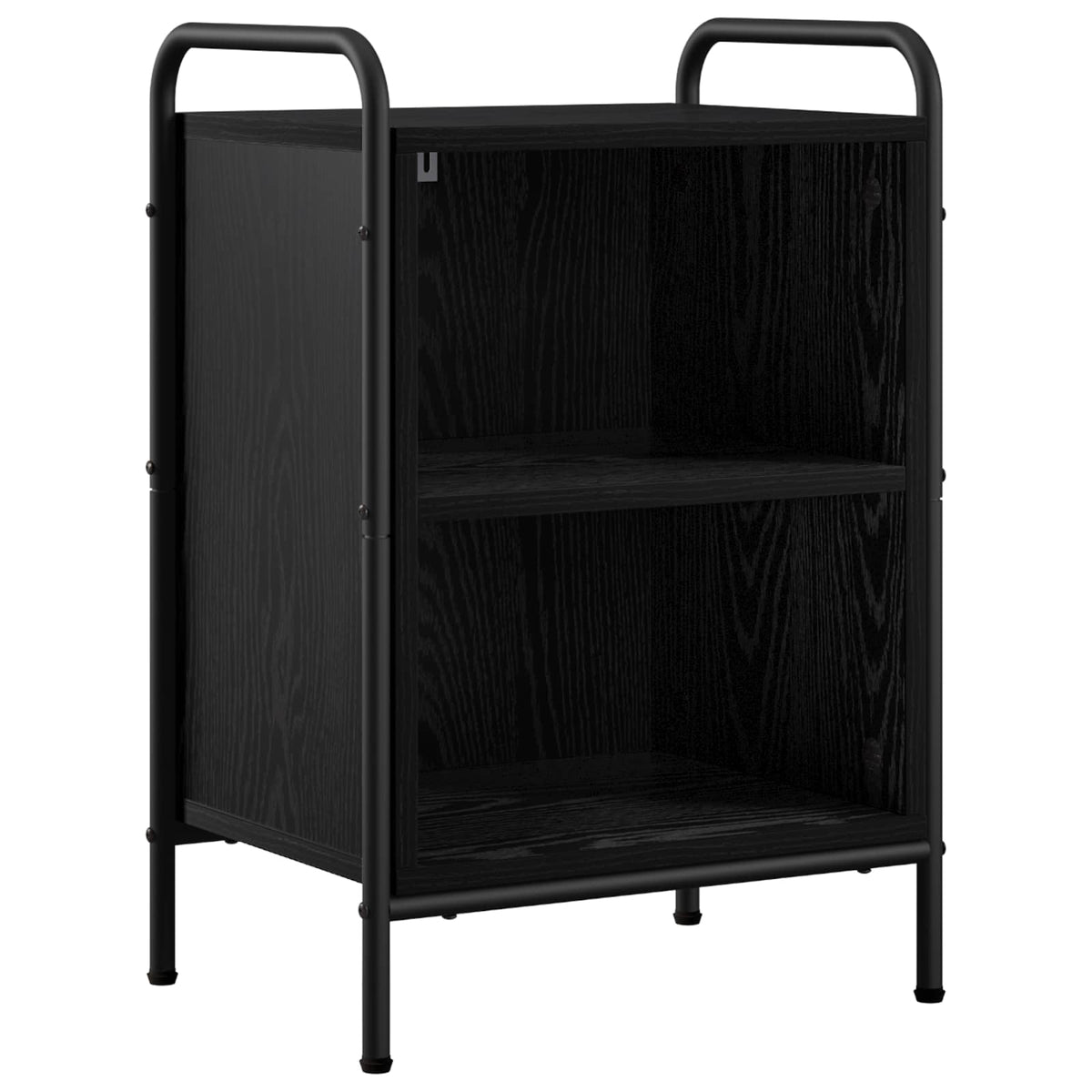 Bedside Cabinet Black Oak 40 x 30 x 60 cm Engineered Wood