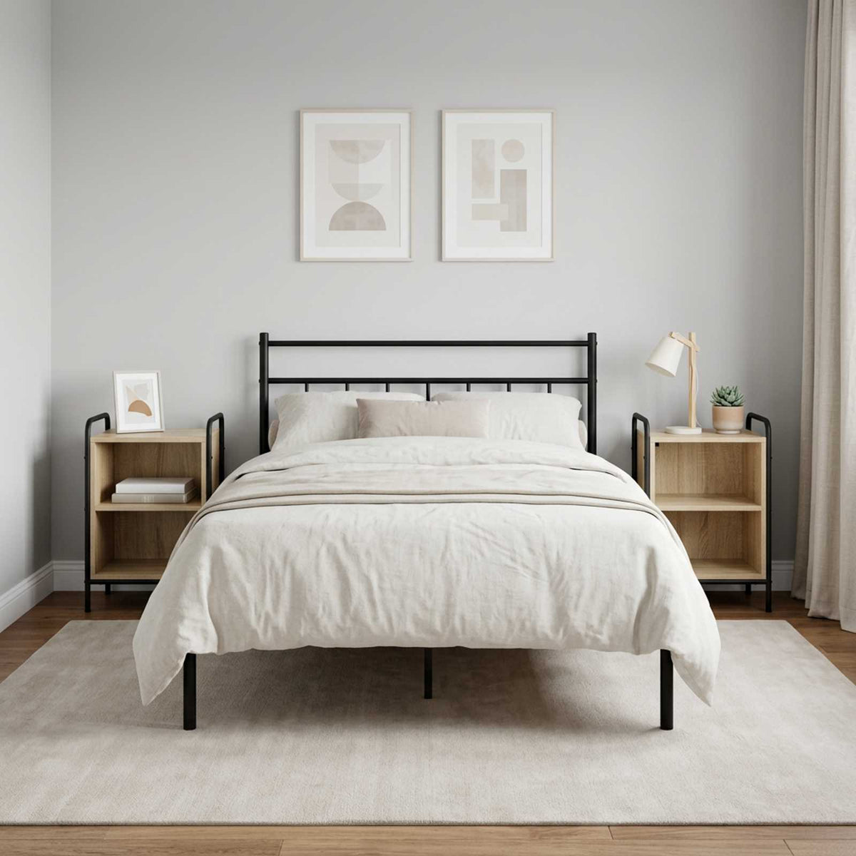 Bedside Cabinet 2 pcs Sonoma Oak 40 x 30 x 60 cm