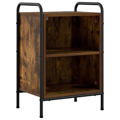 Bedside Cabinet Smoked Oak 40 x 30 x 60 cm Engineered Wood