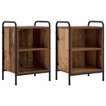 Bedside Cabinet 2 pcs Old Wood 40 x 30 x 60 cm Engineered Wood