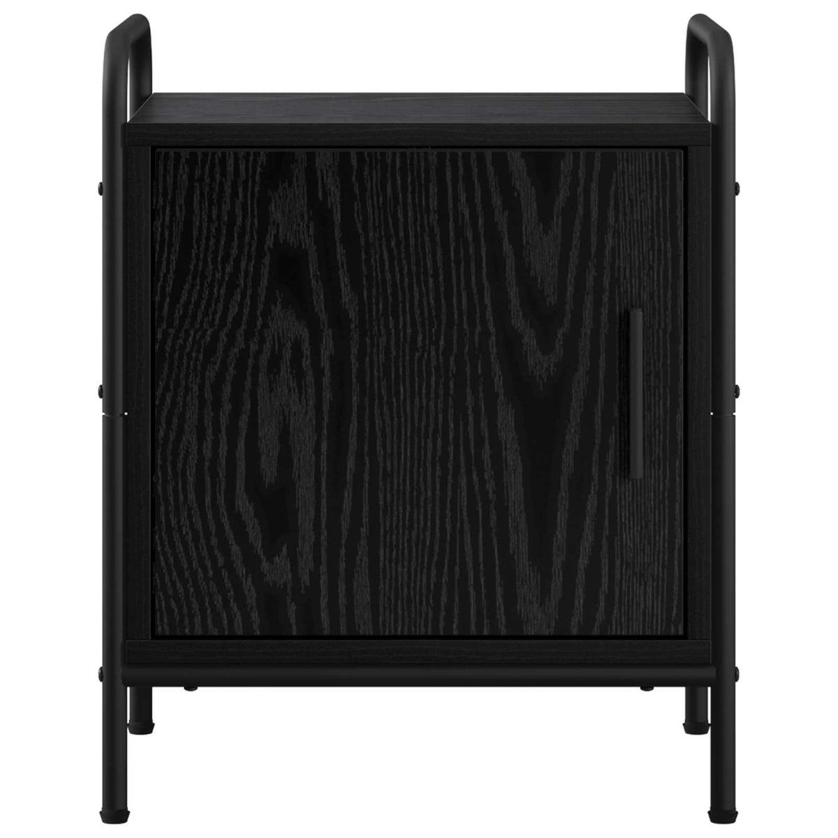 Bedside Cabinet Black Oak 40 x 30 x 50 cm Engineered Wood