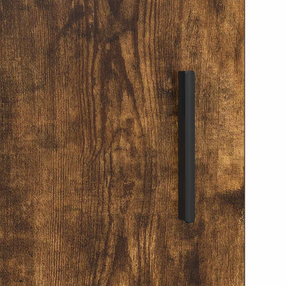 Bedside Cabinet Smoked Oak 40 x 30 x 50 cm Engineered Wood