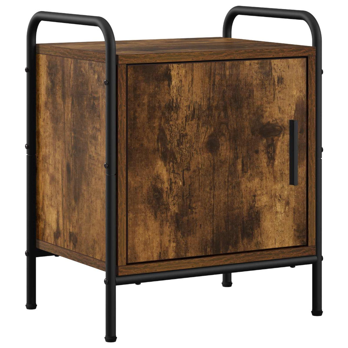 Bedside Cabinet Smoked Oak 40 x 30 x 50 cm Engineered Wood