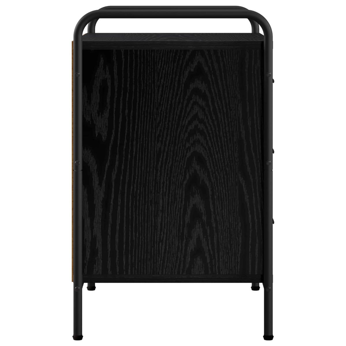 Bedside Cabinet 2 pcs Black Oak 48 x 36.5 x 60 cm