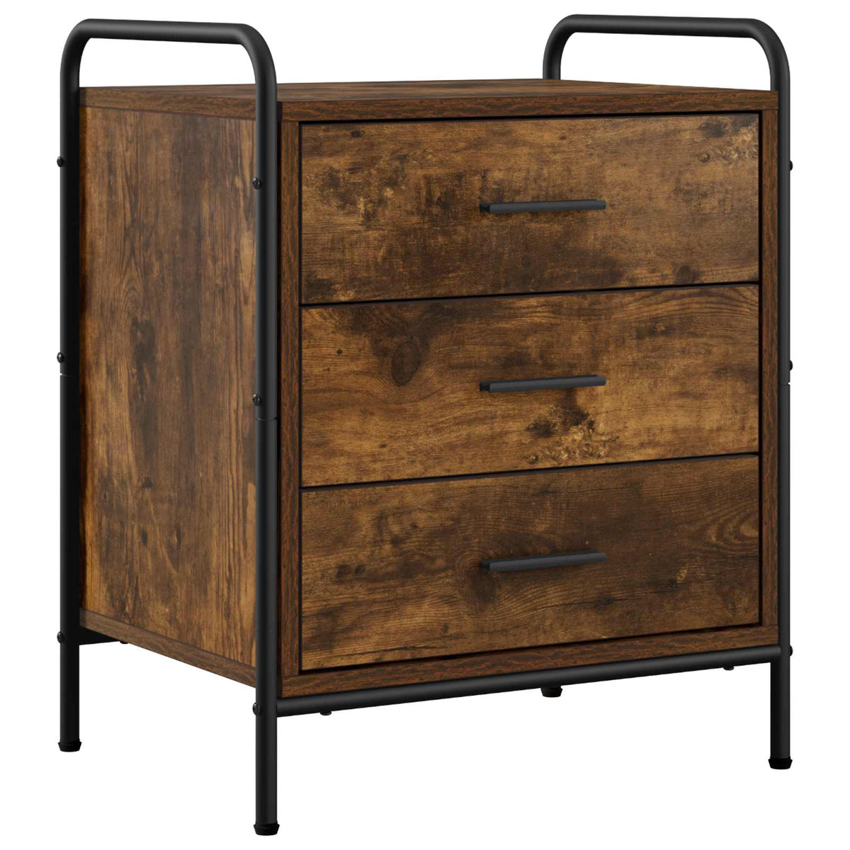 Bedside Cabinet 2 pcs Smoked Oak 48 x 36.5 x 60 cm