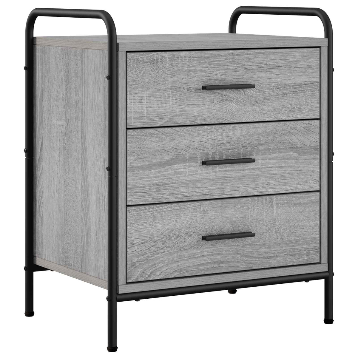 Bedside Cabinet 2 pcs Grey Sonoma 48 x 36.5 x 60 cm