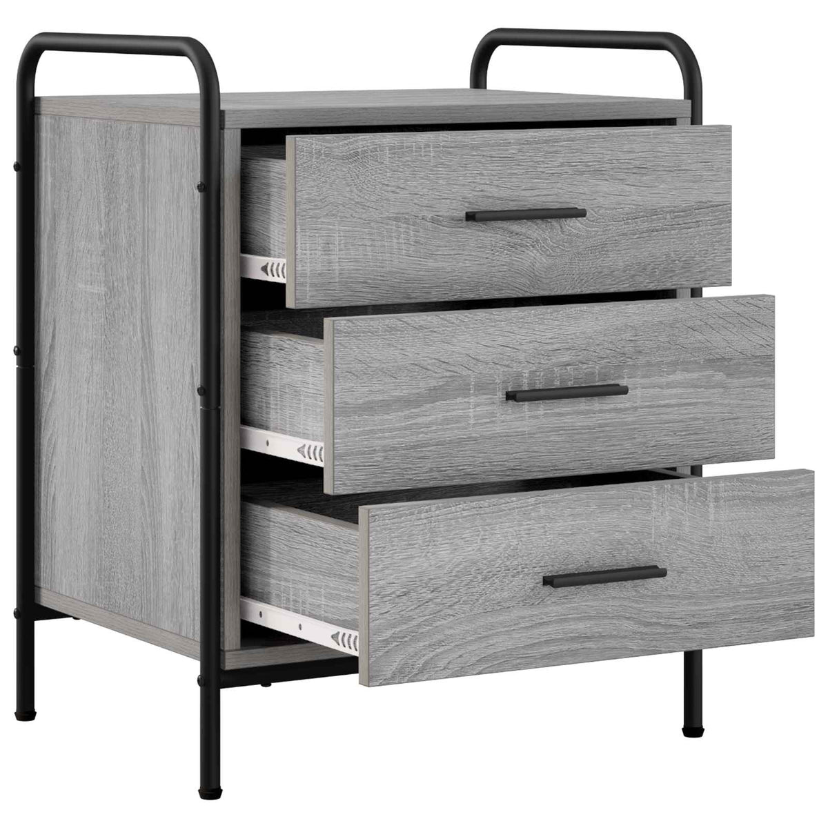 Bedside Cabinet 2 pcs Grey Sonoma 48 x 36.5 x 60 cm
