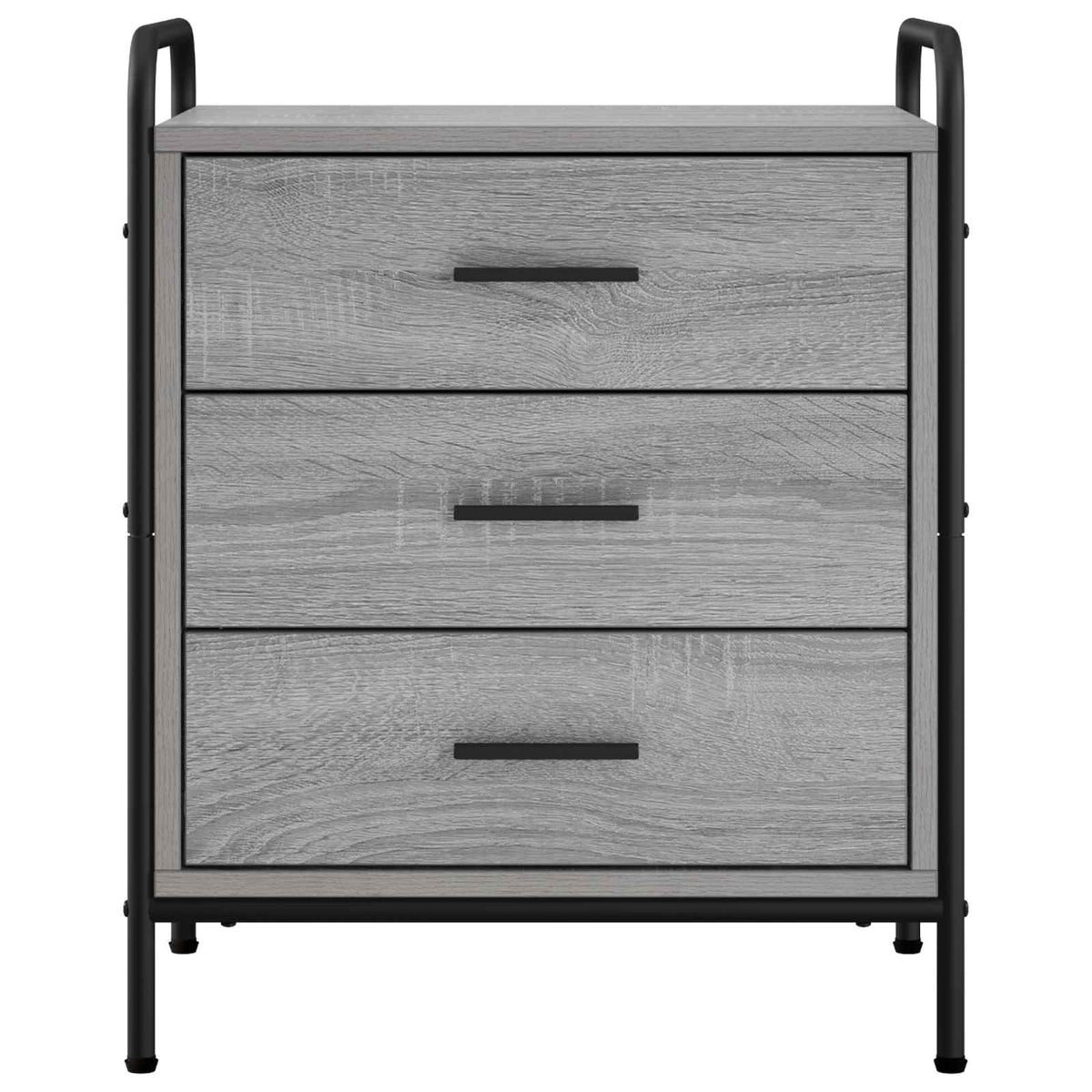 Bedside Cabinet 2 pcs Grey Sonoma 48 x 36.5 x 60 cm
