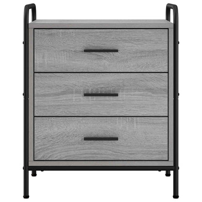 Bedside Cabinet 2 pcs Grey Sonoma 48 x 36.5 x 60 cm