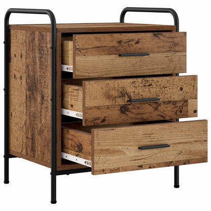 Bedside Cabinet 2 pcs Old Wood 48 x 36.5 x 60 cm