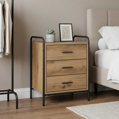 Bedside Cabinet Artisan Oak 48 x 36.5 x 60 cm Engineered Wood