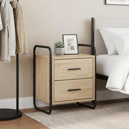 Hanging Bedside Cabinet Sonoma Oak 40 x 30 x 50 cm