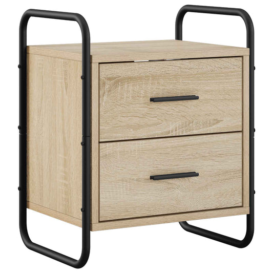 Hanging Bedside Cabinet Sonoma Oak 40 x 30 x 50 cm