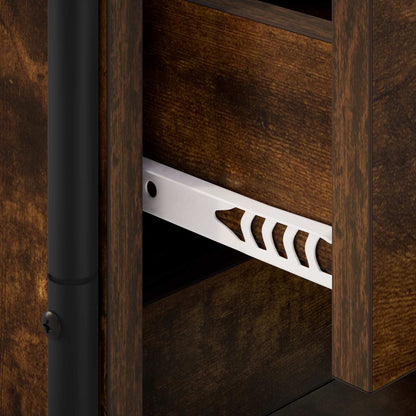 Hanging Bedside Cabinet Smoked Oak 40 x 30 x 50 cm
