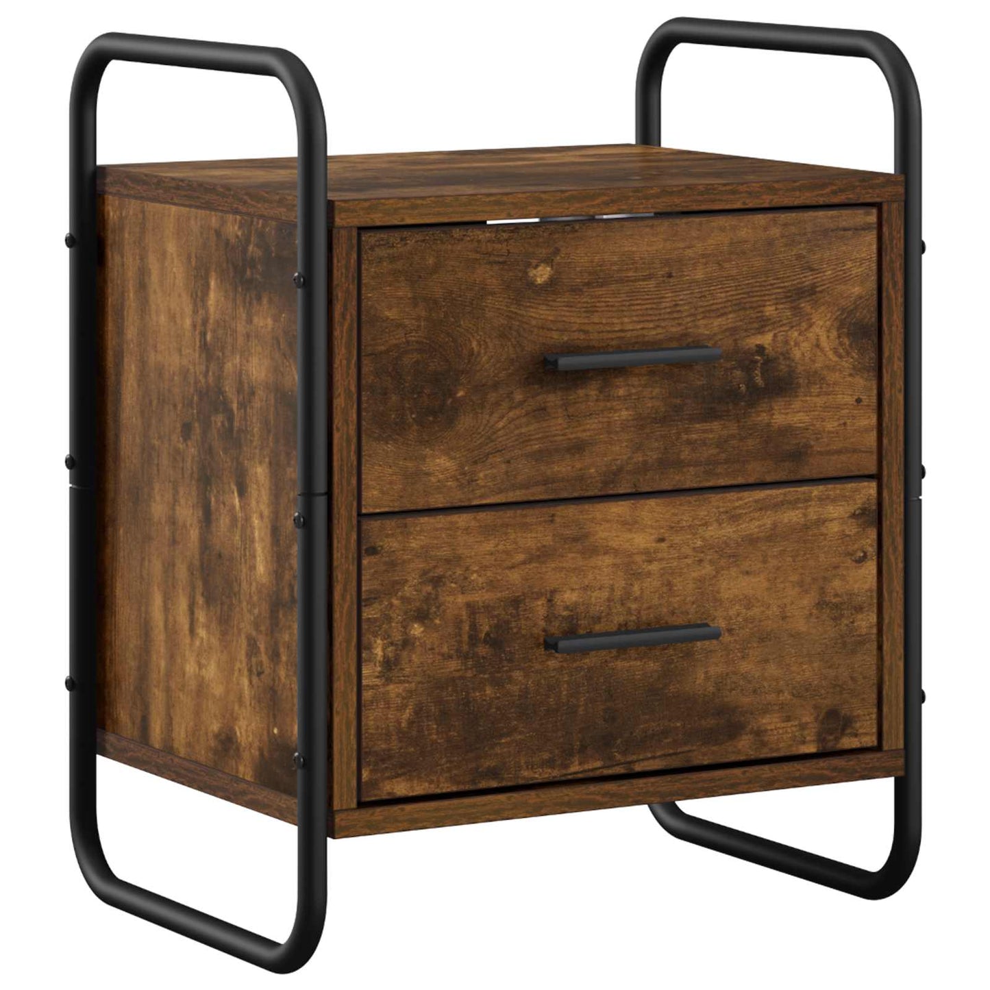 Hanging Bedside Cabinet Smoked Oak 40 x 30 x 50 cm