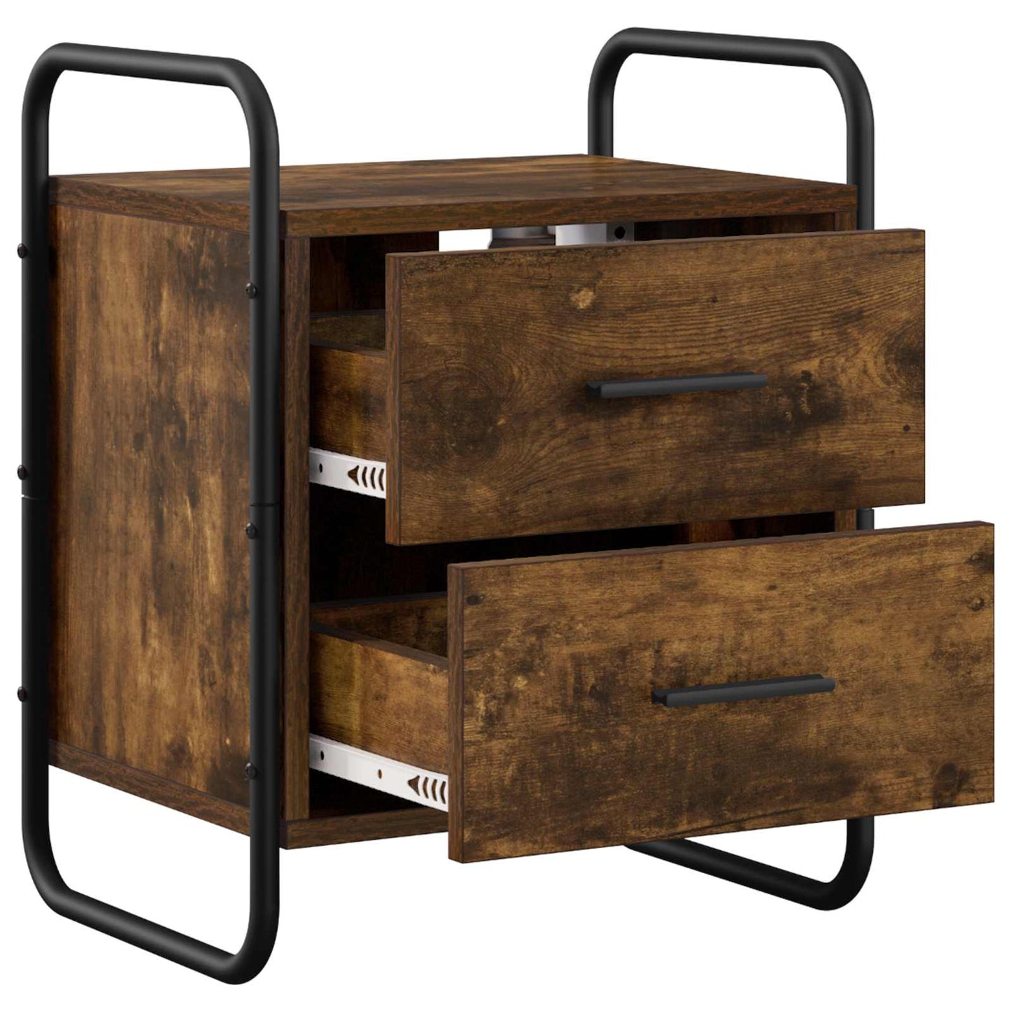 Hanging Bedside Cabinet Smoked Oak 40 x 30 x 50 cm