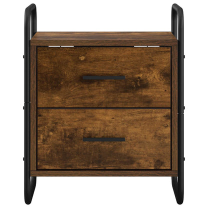Hanging Bedside Cabinet Smoked Oak 40 x 30 x 50 cm